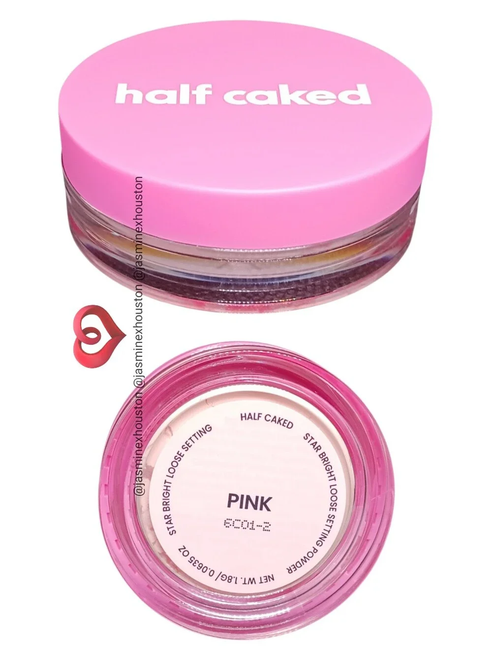 🎉3•$13/4•$16🎉 HALF CAKED Star Bright Mini Loose Setting Powder in Pink